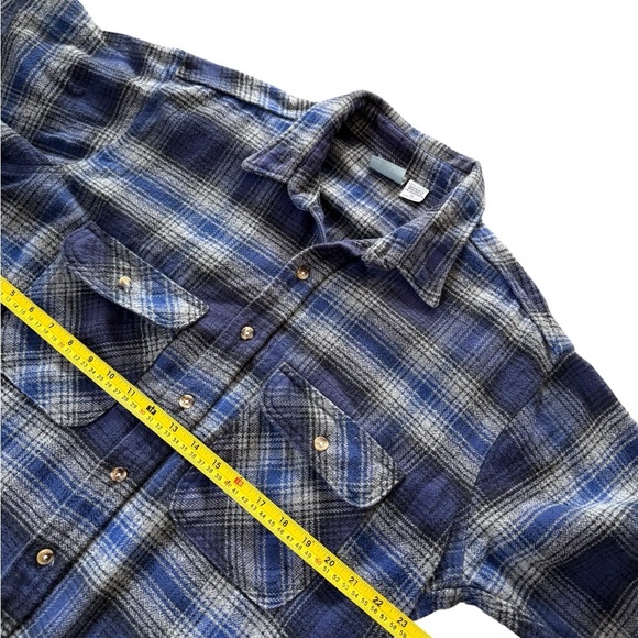 Vintage Ozark Wilderness Long Sleeve Flannel Shirt 100% Cotton Men Size XL - Picture 3 of 4